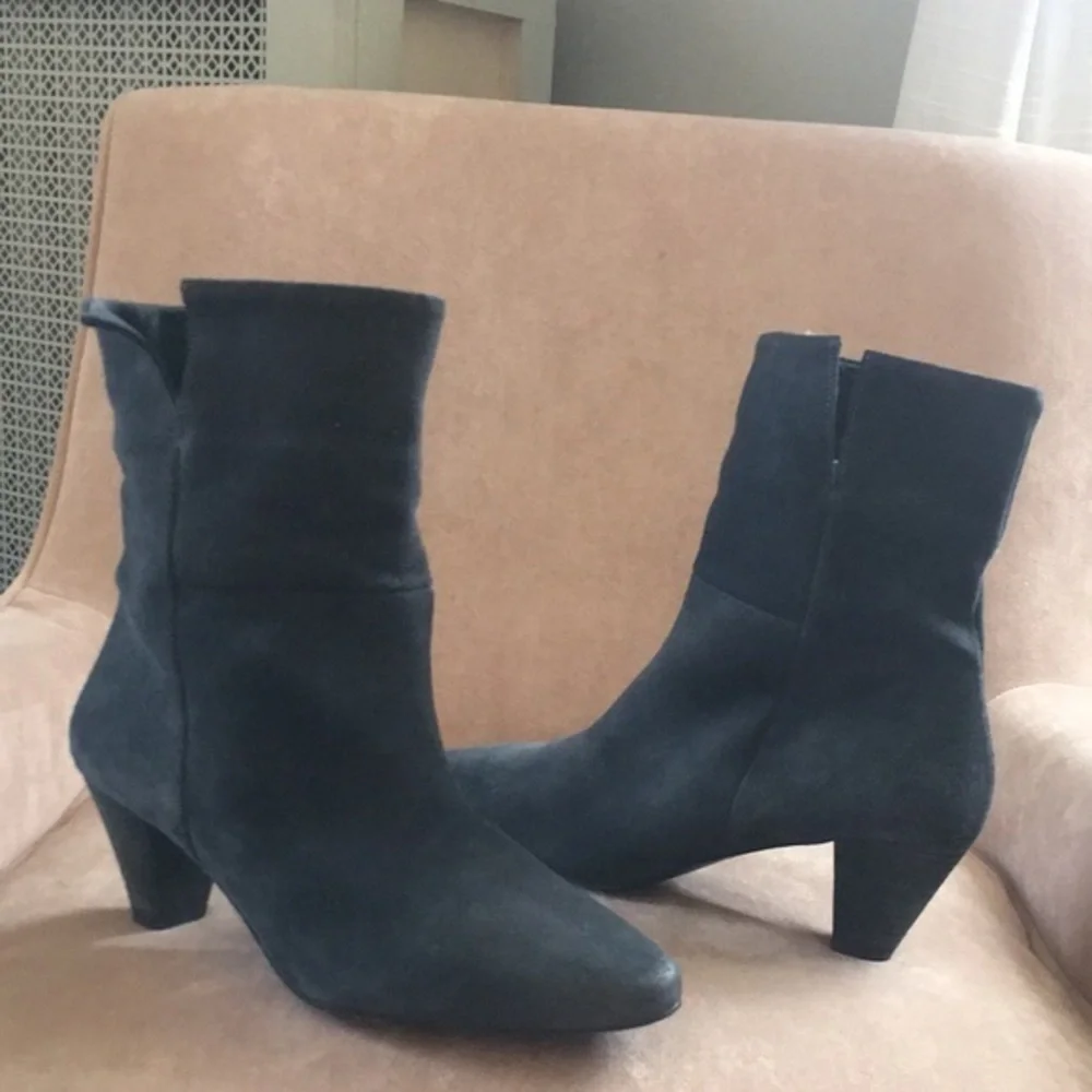Free People‎ Women's 9 Blue Suede Adella Booties